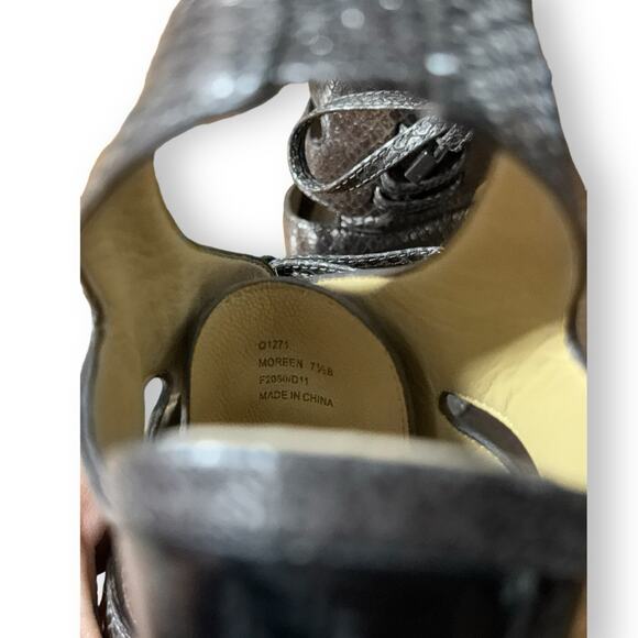 Just in 💫| Coach Moreen Metallic Bronze High Chunky Heels SZ 8.5 - Picture 3 of 4